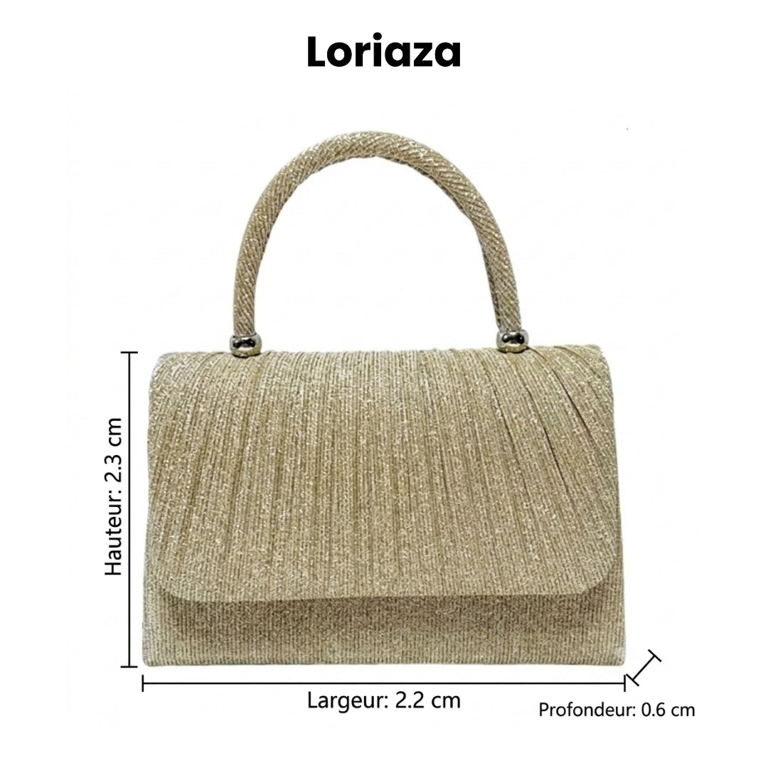 Sac à Main Doré Effet Froissé