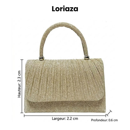 Sac à Main Doré Effet Froissé