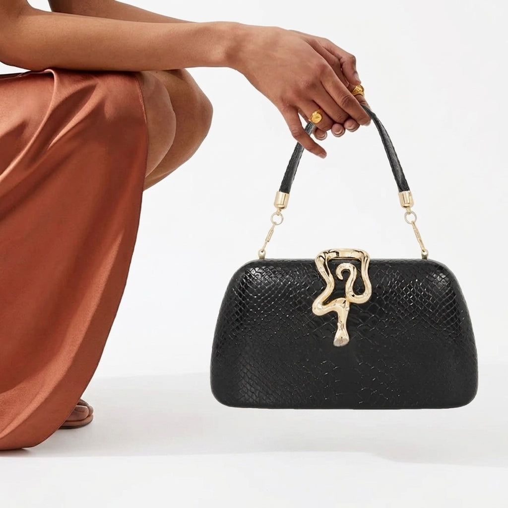 Sac à Main Imprimé Serpent - Élégance & Sophistication